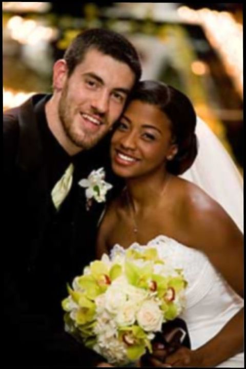 Nick Collison with his former wife Robbie Harriford.